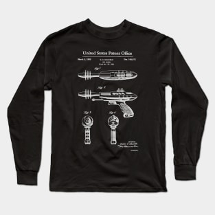 Laser Gun Toy Patent White Long Sleeve T-Shirt